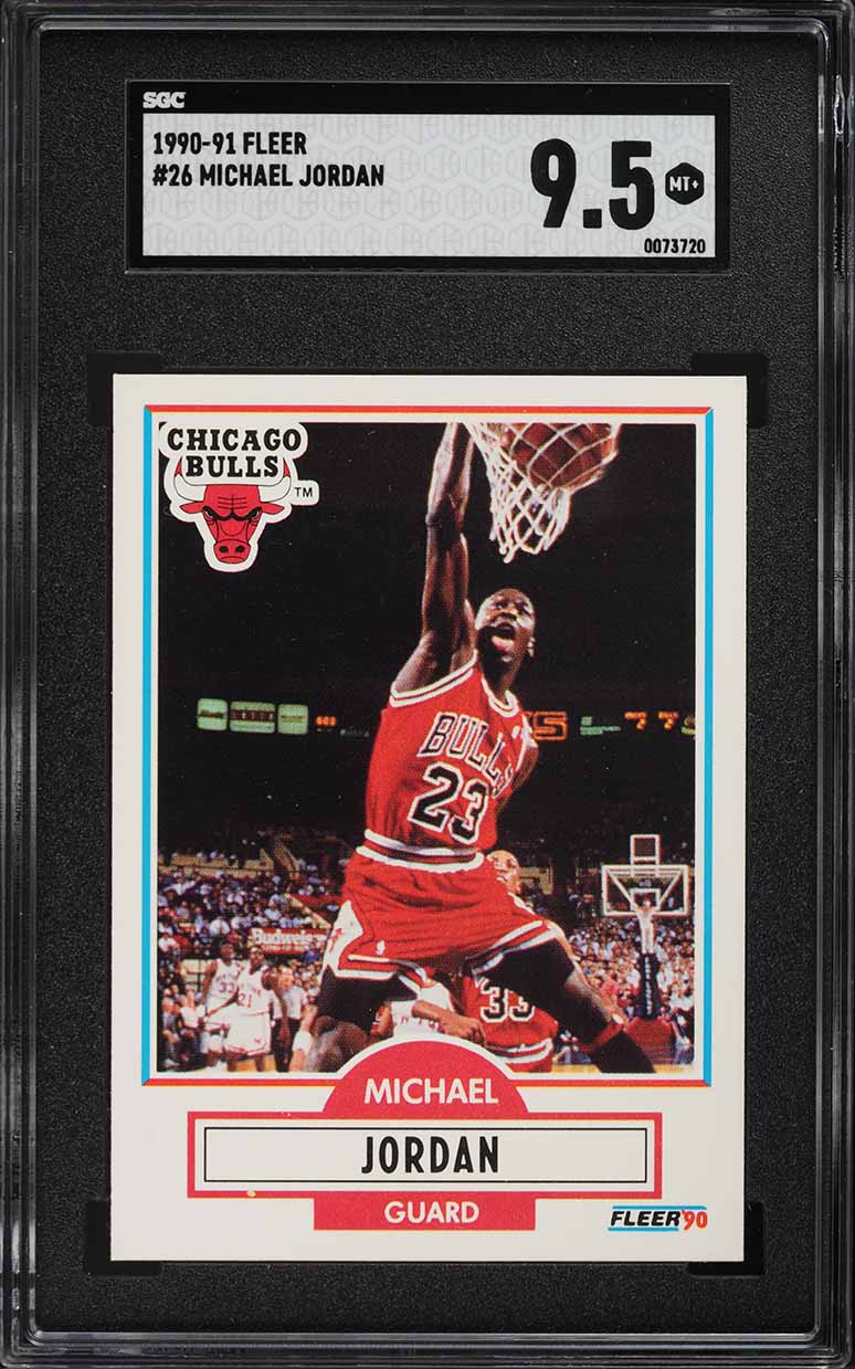 1990 Fleer Basketball Michael Jordan #26 SGC 9.5 MINT+
