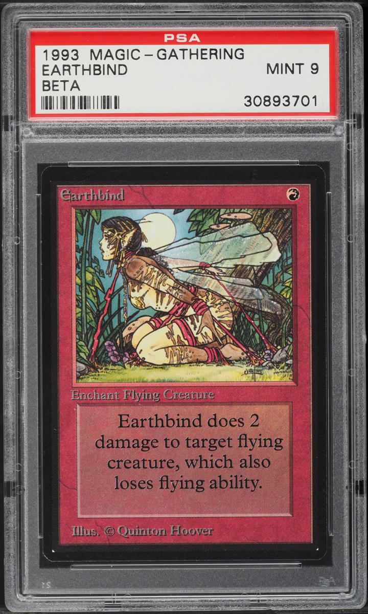1993 Magic The Gathering MTG Beta Earthbind PSA 9 MINT
