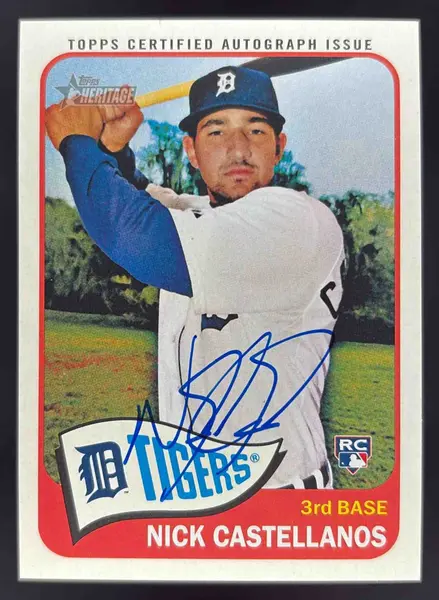2014 Topps Heritage Real One Autographs #ROA-NC Nick Castellanos RC Auto