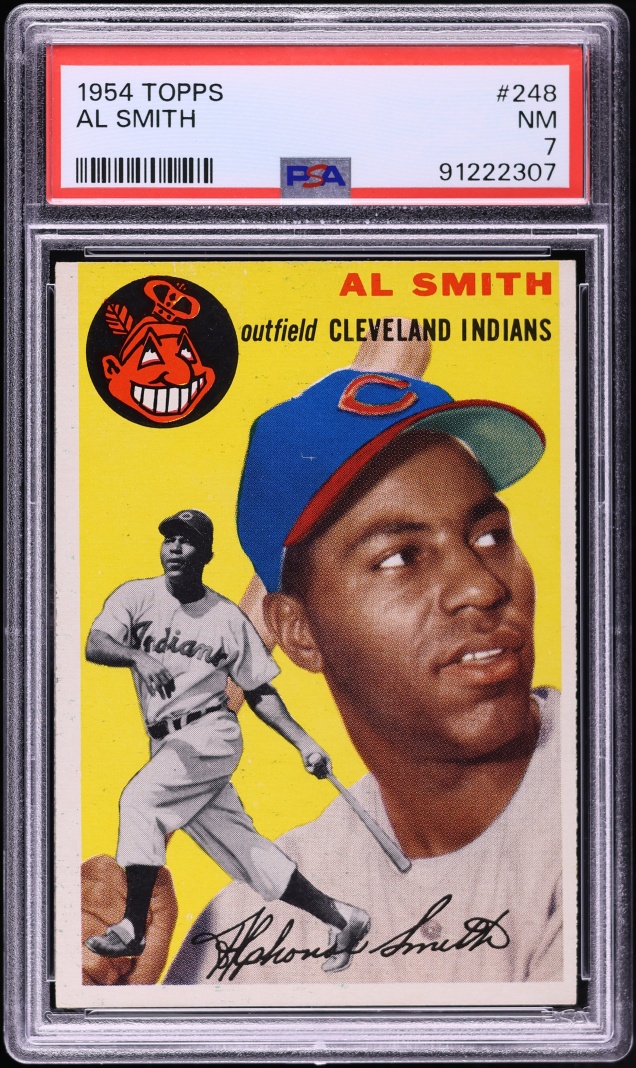 1954 Topps Al Smith ROOKIE #248 PSA 7 NRMT