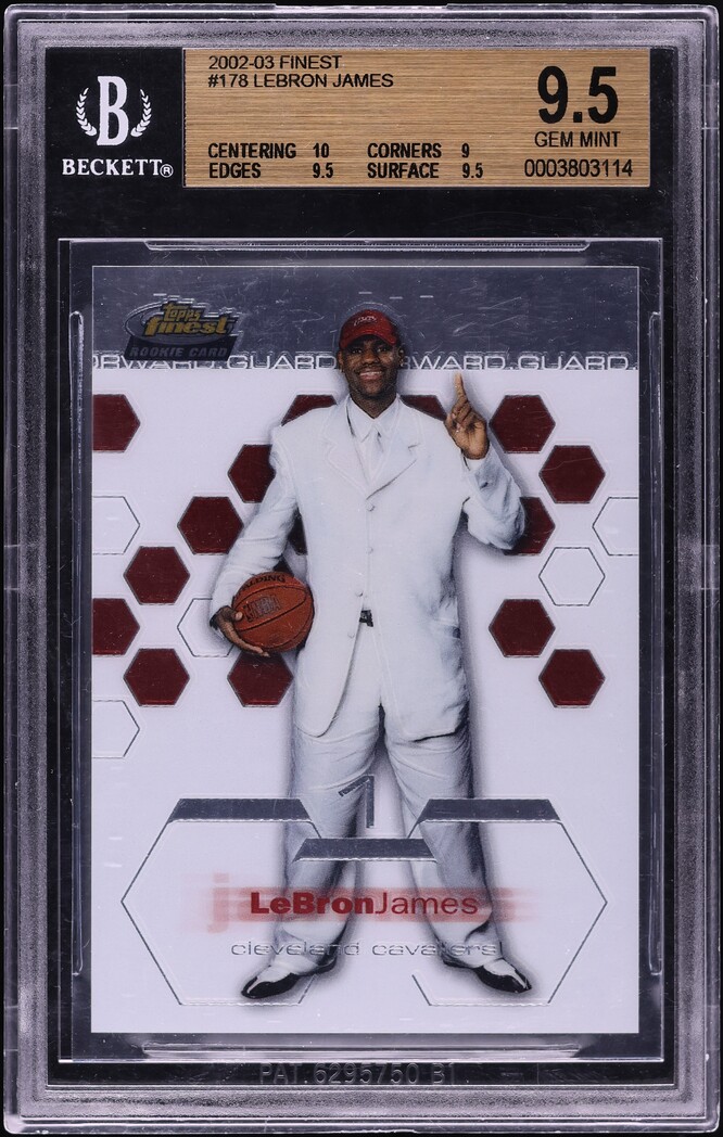 その他 2002 topps Finest  Lebron James  XRC 533_19_1608_178