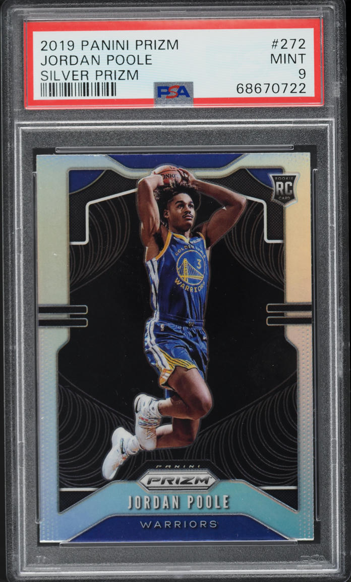 2019 Panini Prizm Silver Jordan Poole ROOKIE #272 PSA 9 MINT