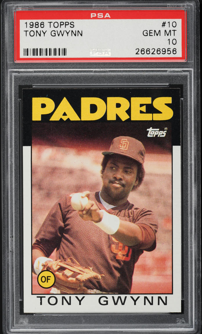 1986 Topps Tony Gwynn #10 PSA 10 GEM MINT