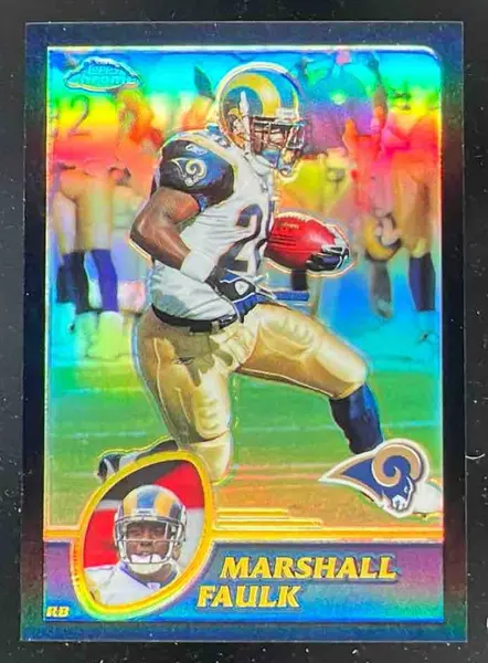 2003 Topps Chrome Black Refractors #136 Marshall Faulk /599
