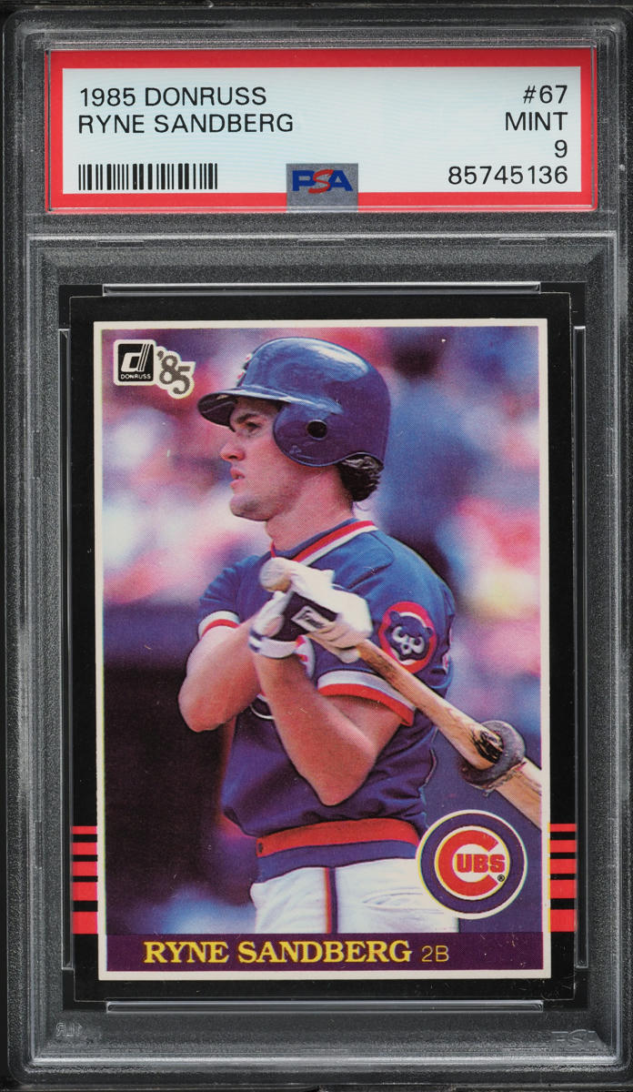 1985 Donruss Ryne Sandberg #67 PSA 9 MINT