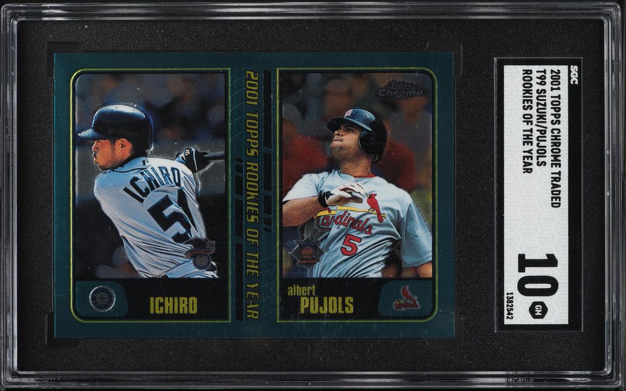 Albert Pujols 2001 Topps Chrome Traded #T99 Rookies of the Year (w