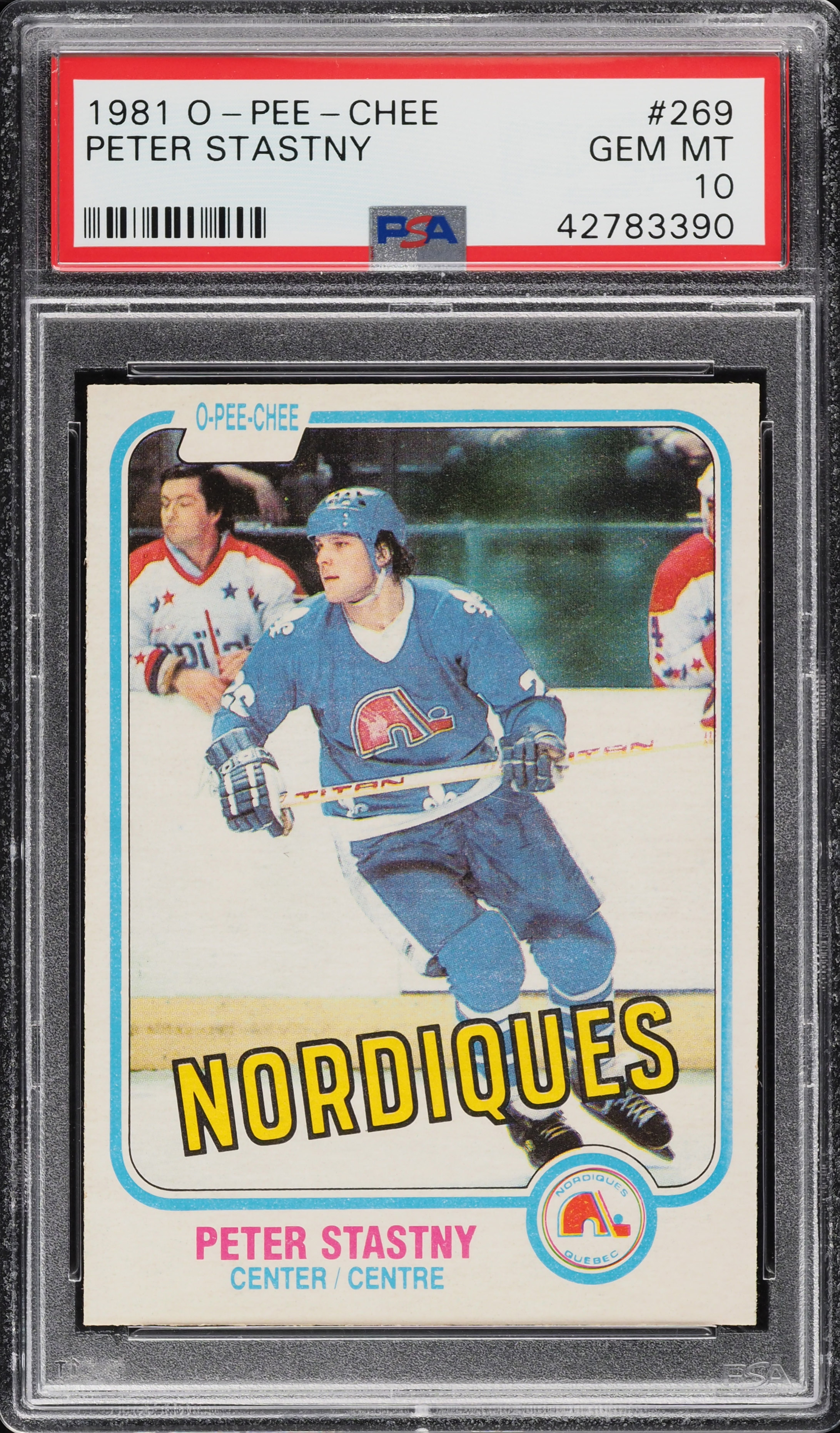 1981 O-Pee-Chee Hockey Peter Stastny ROOKIE #269 PSA 10 GEM MINT