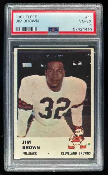 1961 Fleer #11 Jim Brown PSA 4