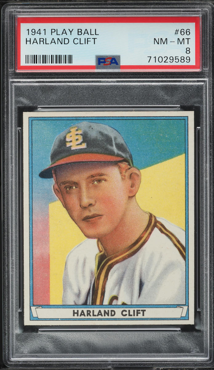 1941 Play Ball Harland Clift #66 PSA 8 NM-MT (PWCC-E)