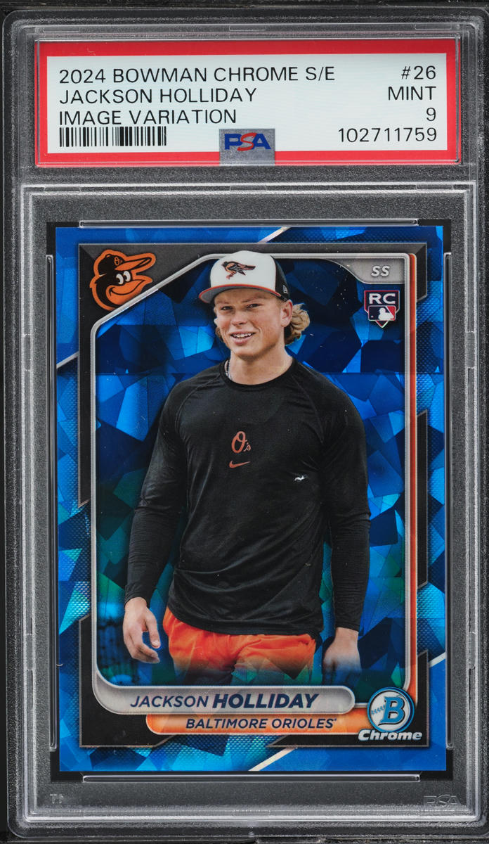 2024 Bowman Chrome Sapphire Image Variation Jackson Holliday ROOKIE #26 PSA 9