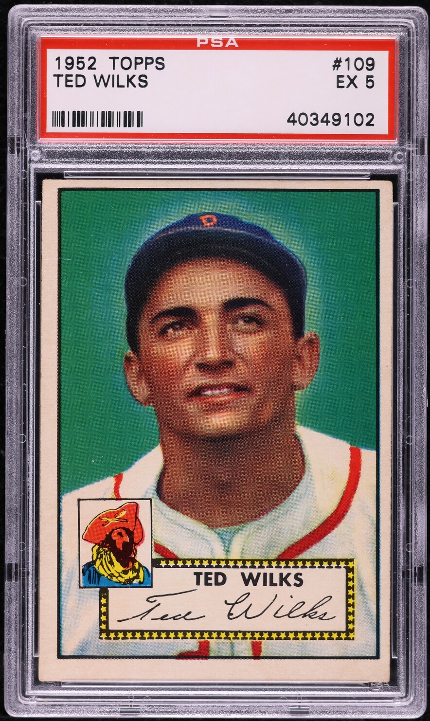 1952 Topps Ted Wilks #109 PSA 5 EX