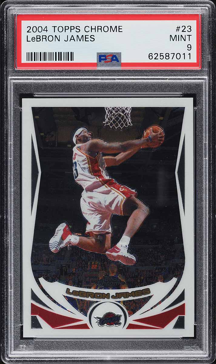 2004 Topps Chrome LeBron James #23 PSA 9 MINT
