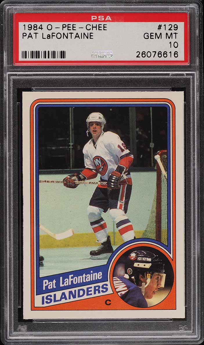1984 O-Pee-Chee Hockey Pat LaFontaine ROOKIE #129 PSA 10 GEM MINT
