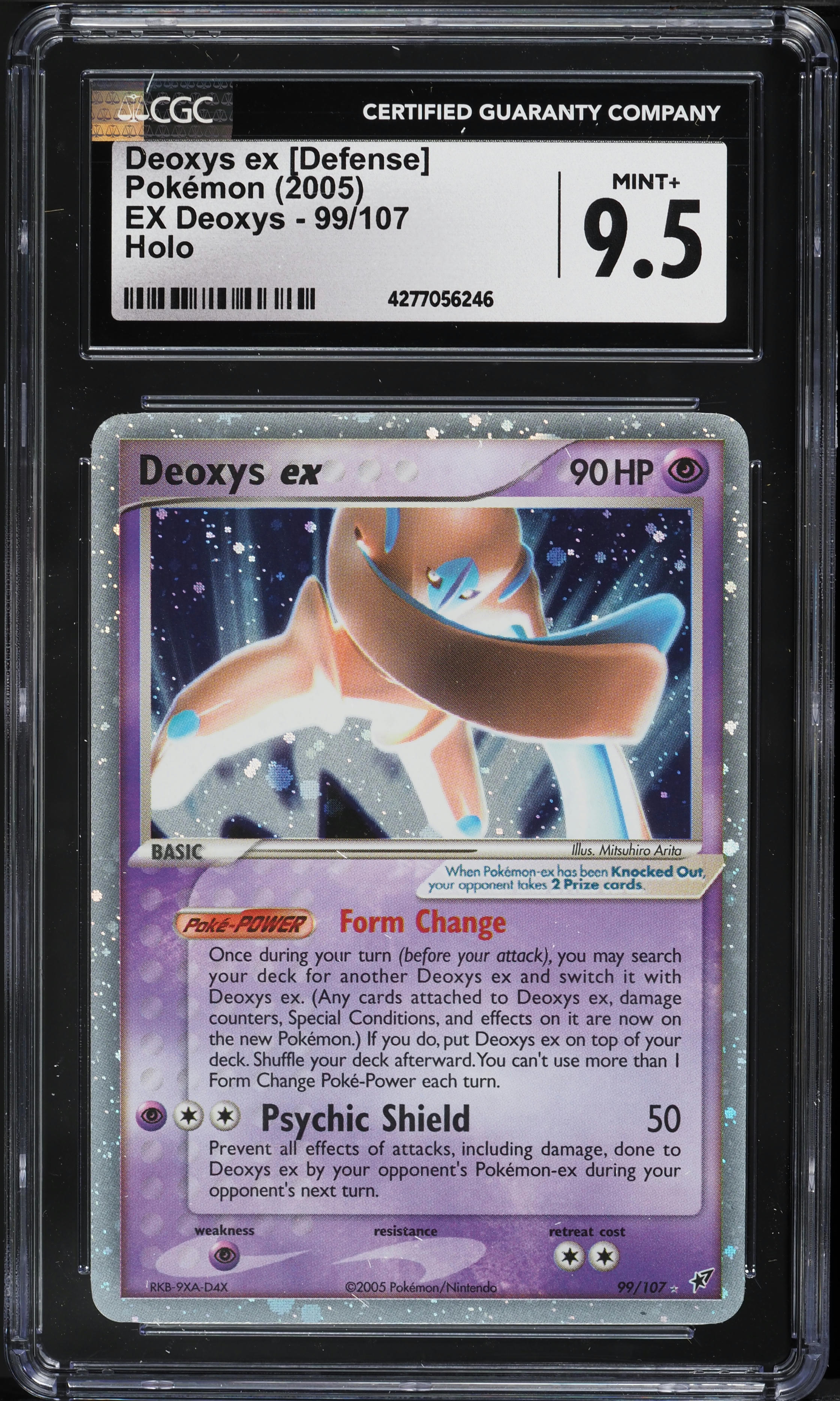 2005 Pokemon EX Deoxys Holo Deoxys ex [Defense] #99 CGC 9.5 MINT+
