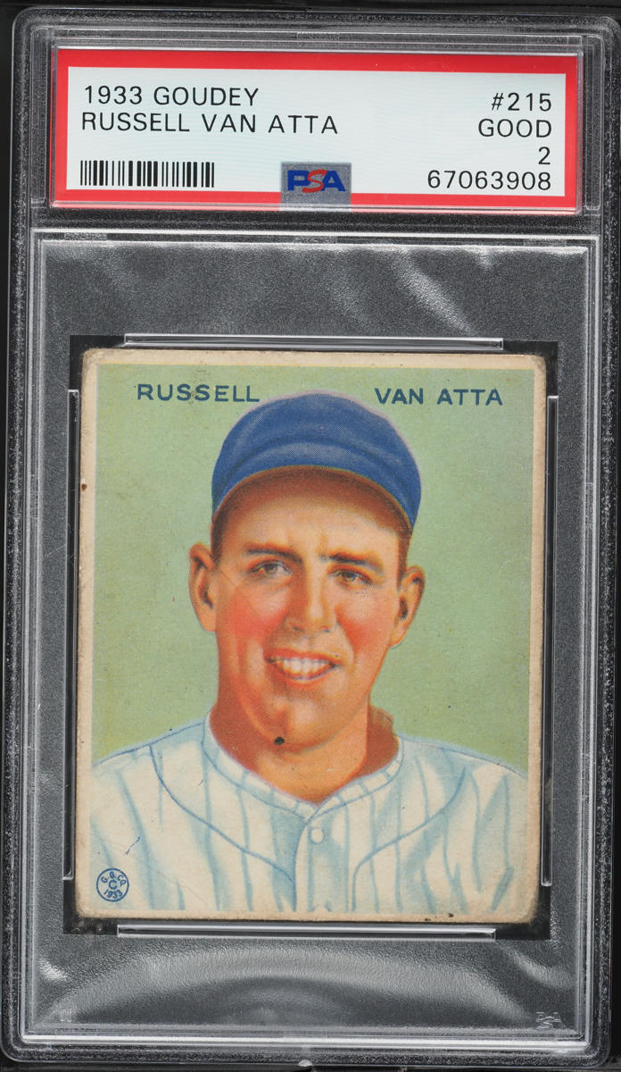 1933 Goudey Russell Van Atta #215 PSA 2 GD