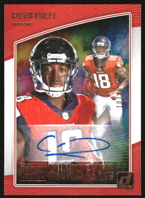 2018 Panini Donruss Rookie Gridiron Kings Autographs Calvin Ridley RC Auto /49