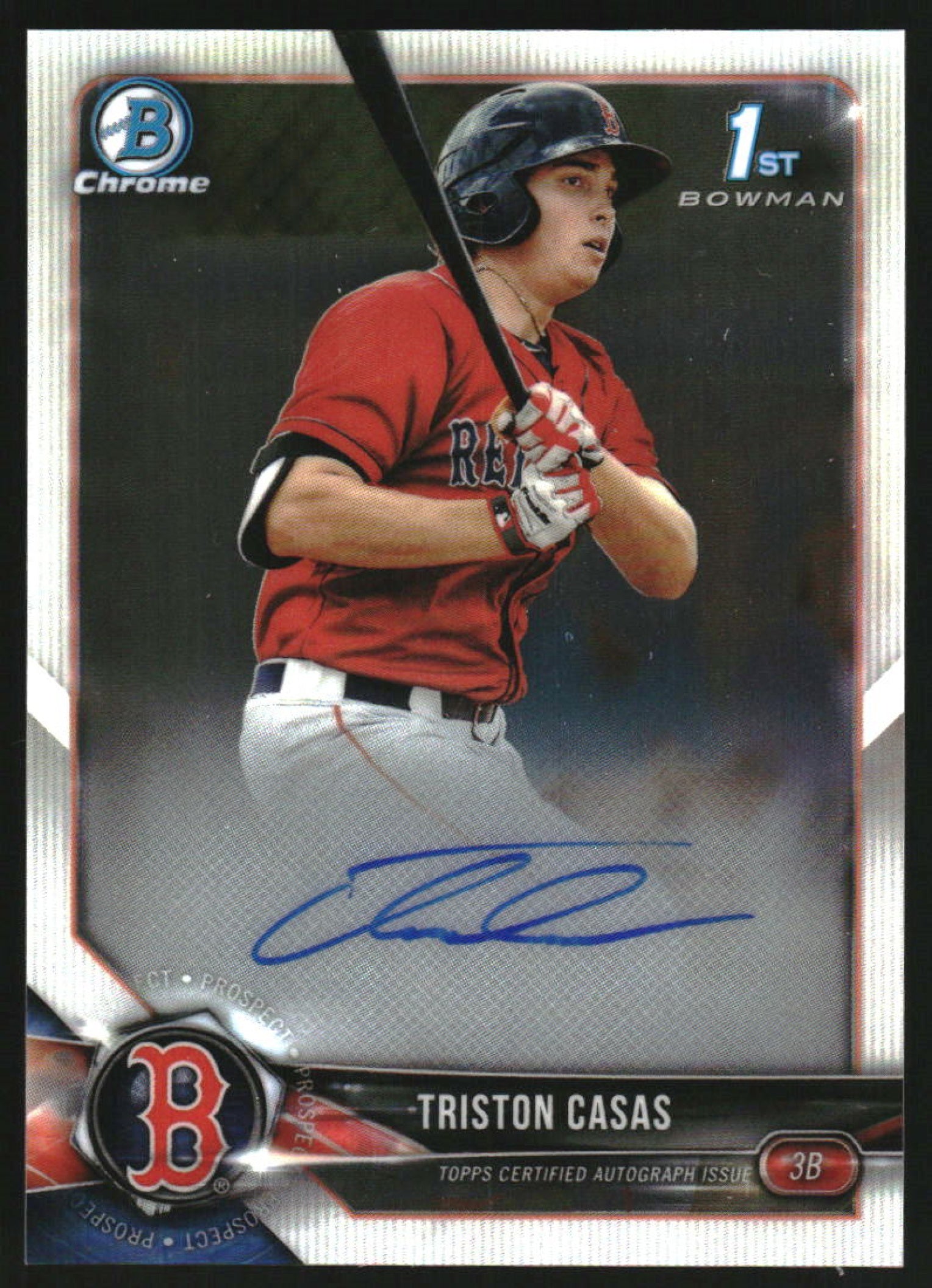 2018 Bowman Draft Chrome Pick Autographs #CDA-TC Triston Casas Auto