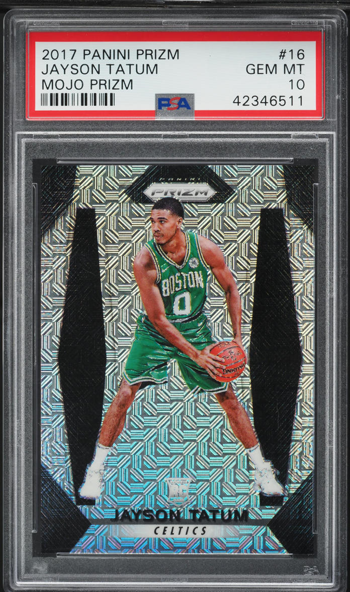 2017 Panini Prizm Mojo Jayson Tatum ROOKIE /25 #16 PSA 10 GEM MINT