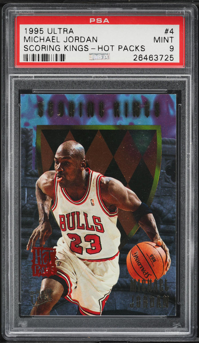 1995 Ultra Scoring Kings Hot Packs Michael Jordan #4 PSA 9 MINT