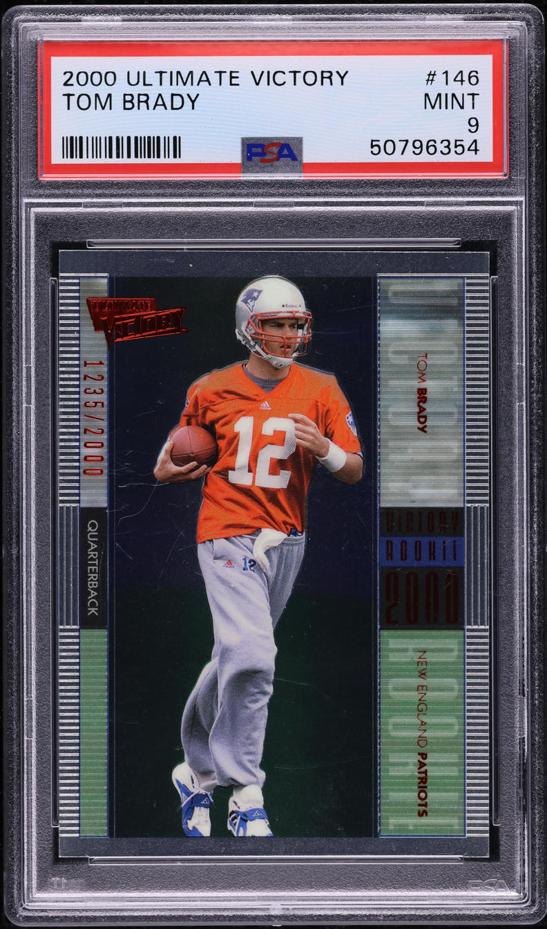 2000 Ultimate Victory Tom Brady ROOKIE /2000 #146 PSA 9 MINT