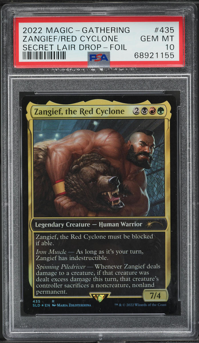 2022 Magic The Gathering MTG Secret Lair Foil Zangief, The Red Cyclone PSA 10