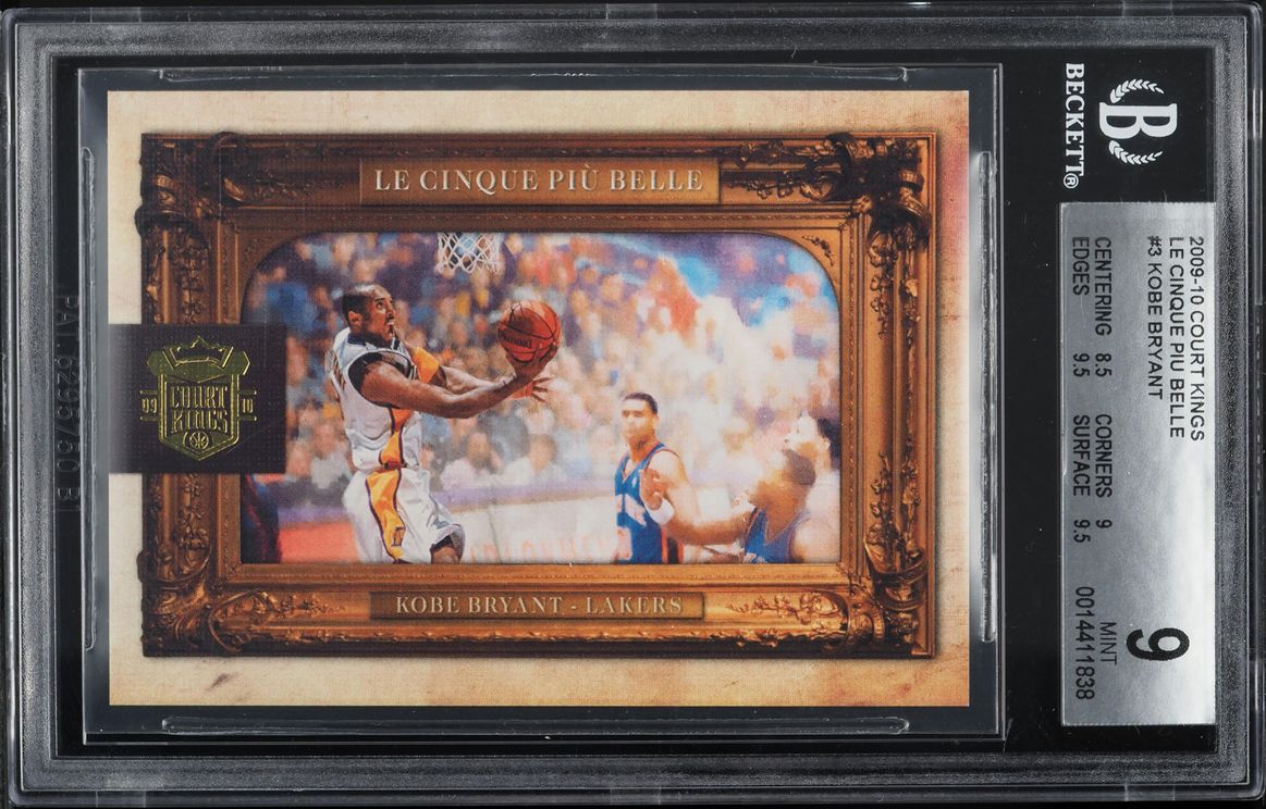 2009 Court Kings Le Cinque Piu Belle Kobe Bryant /149 #3 BGS 9 MINT