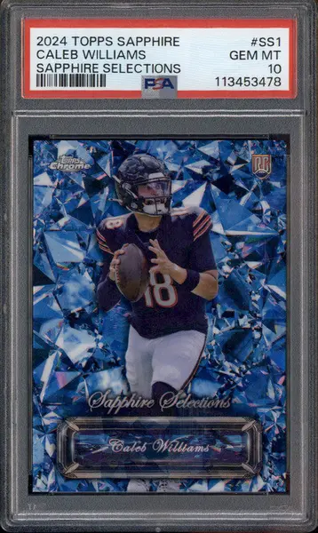 2024 Topps Chrome Sapphire Selections #SS1 Caleb Williams RC PSA 10
