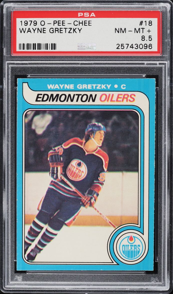 1979 O-Pee-Chee Hockey Wayne Gretzky ROOKIE #18 PSA 8.5 NM-MT+ (PWCC-A)