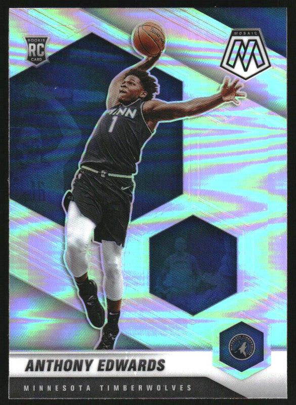2020-21 Panini Mosaic Silver #201 Anthony Edwards RC