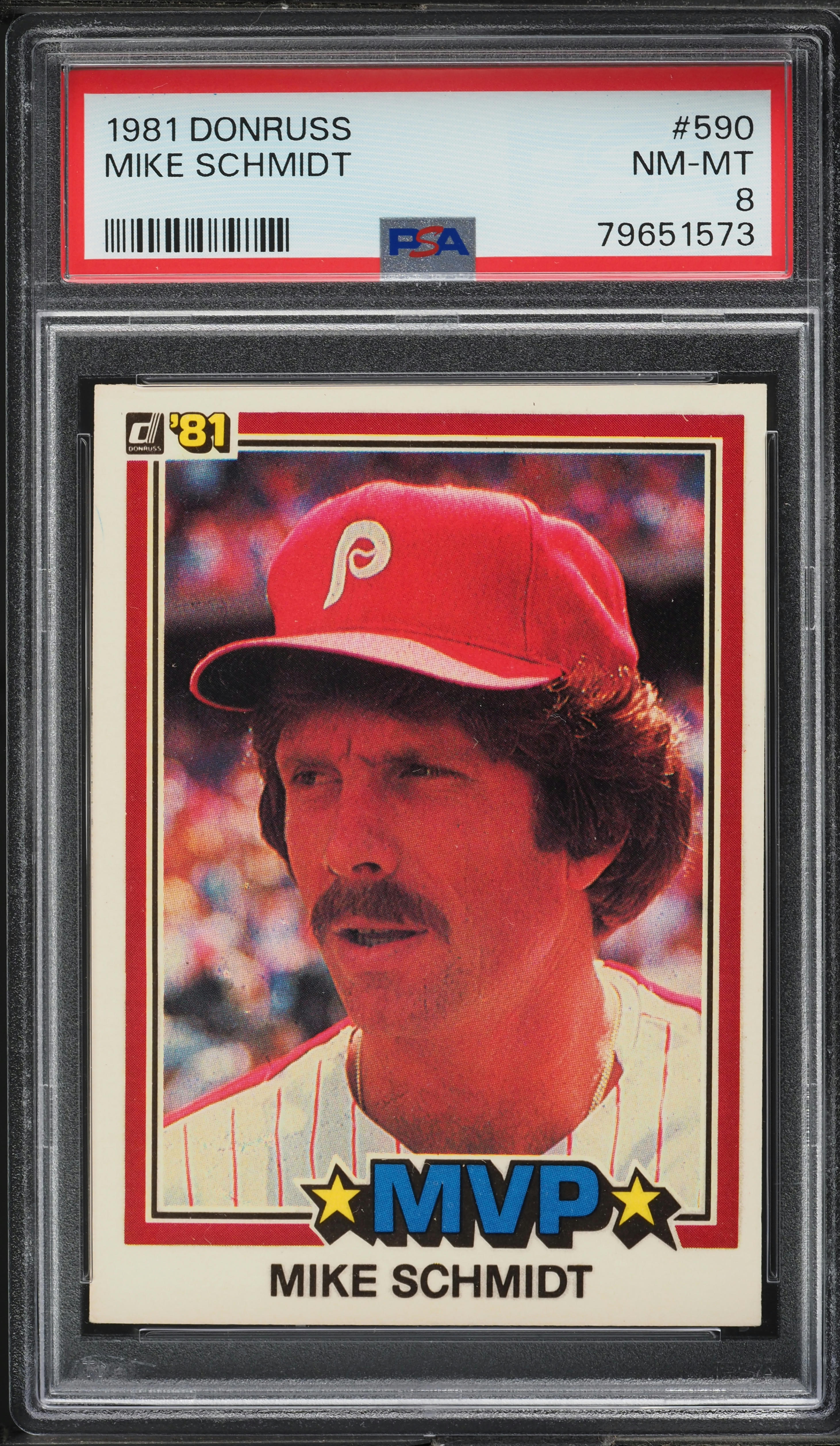 1981 Donruss Mike Schmidt #590 PSA 8 NM-MT
