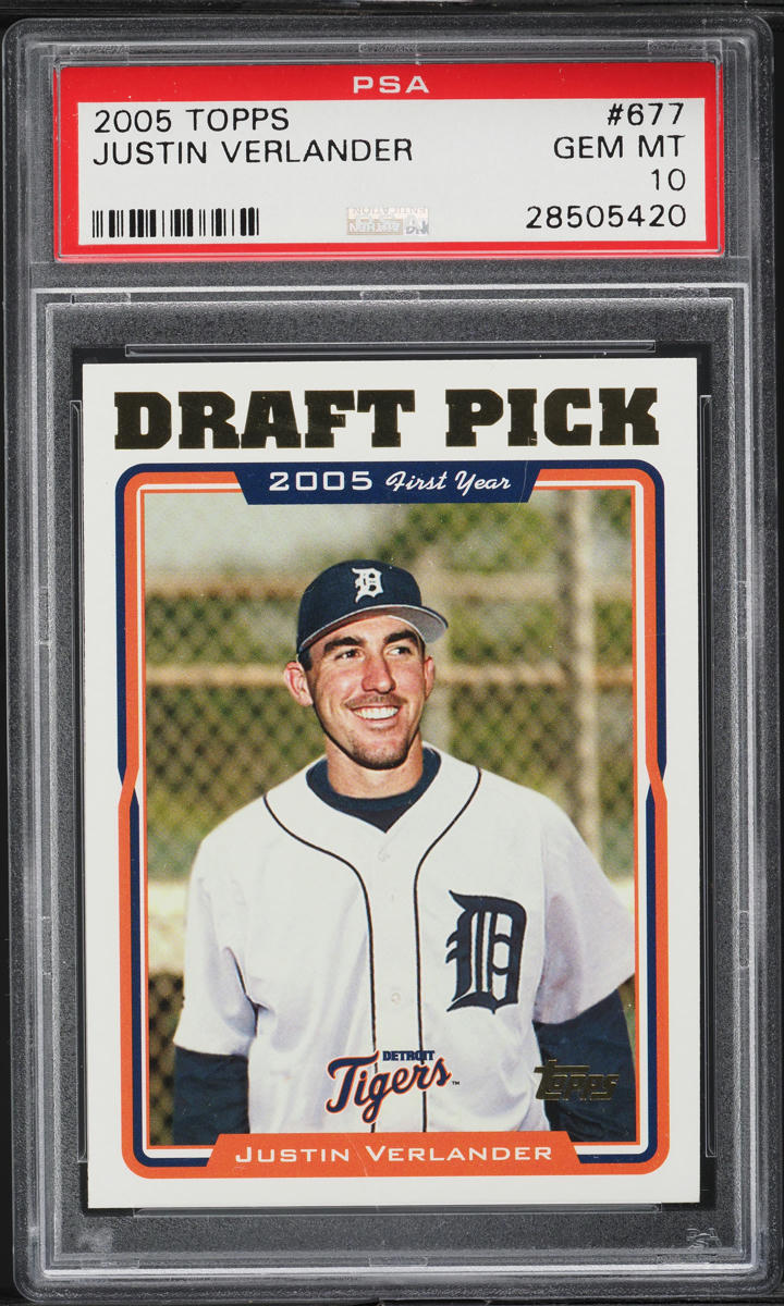 2005 Topps Justin Verlander PROSPECT #677 PSA 10 GEM MINT