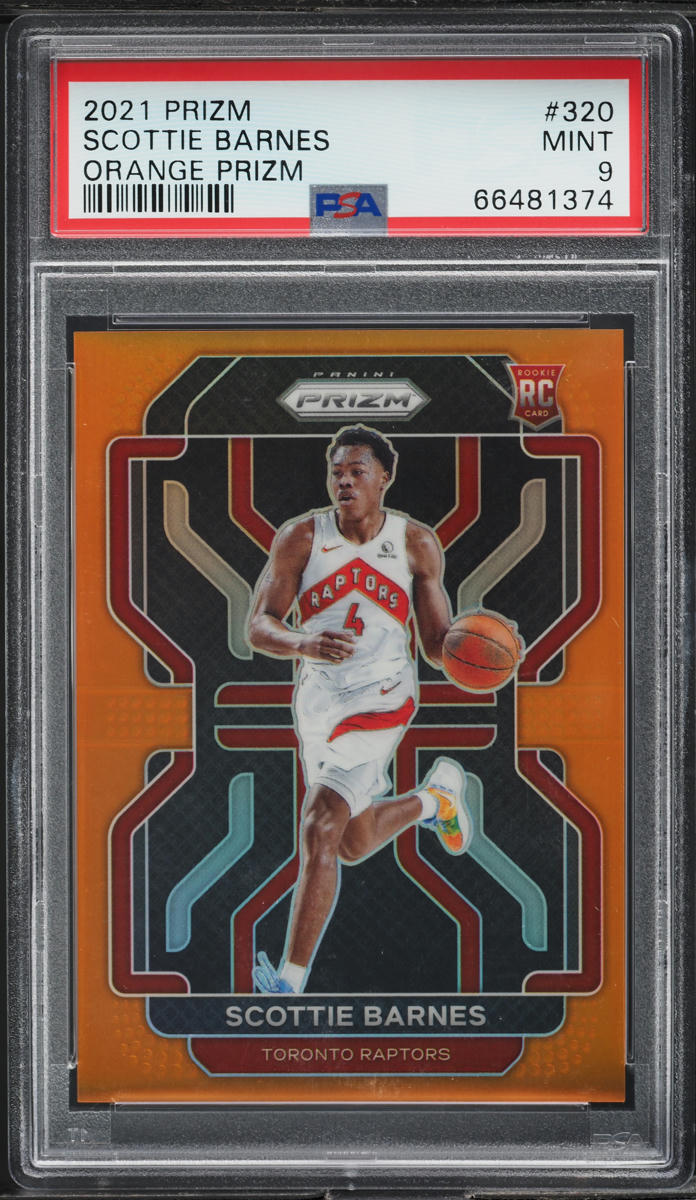 2021 Panini Prizm Orange Scottie Barnes ROOKIE /49 #320 PSA 9 MINT