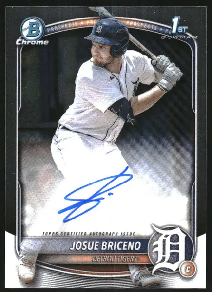 2025 Bowman Chrome Autographs #CPA-JB Josue Briceno RC Auto