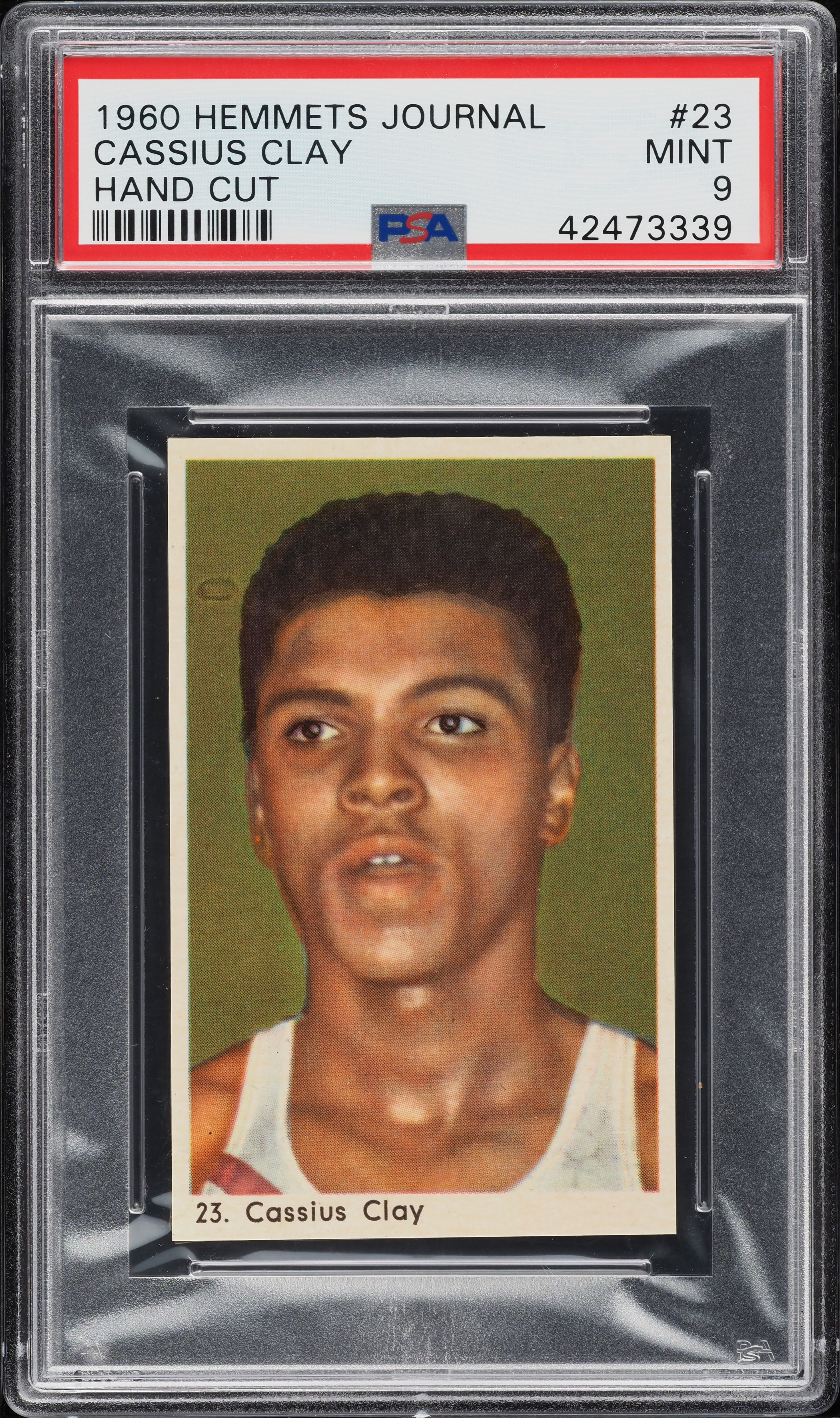 1960 Hemmets Journal Cassius Clay Muhammad Ali ROOKIE #23 PSA 9 MINT