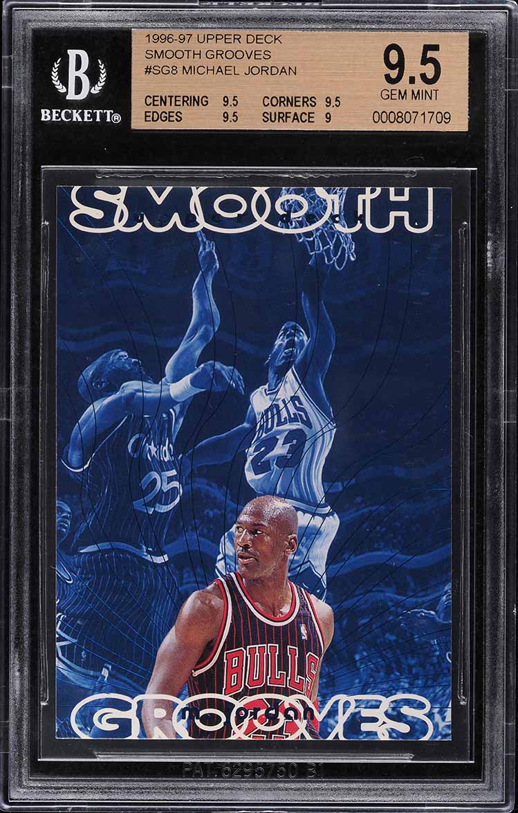 1996 Upper Deck Smooth Grooves Michael Jordan #SG8 BGS 9.5 GEM MINT