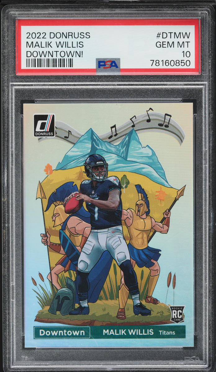 2022 Donruss Downtown Malik Willis ROOKIE #DT-MW PSA 10 GEM MINT