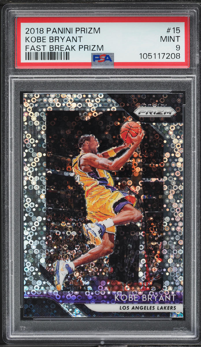 2018 Panini Prizm Fast Break Kobe Bryant #15 PSA 9 MINT