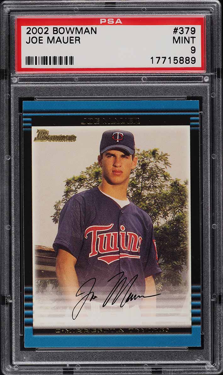 2002 Bowman Joe Mauer ROOKIE RC #379 PSA 9 MINT