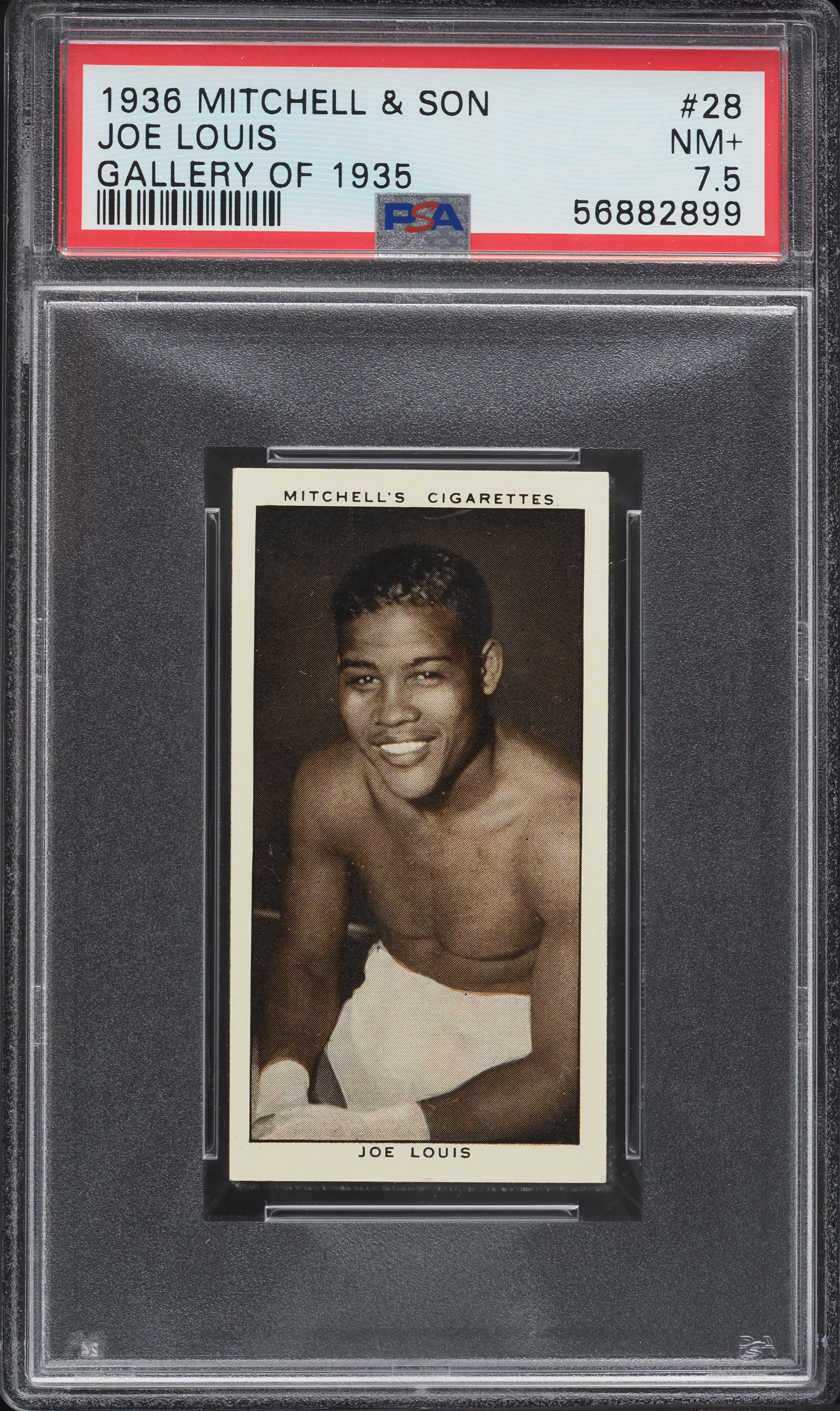1936 Mitchell & Son Gallery Of '35 Joe Louis ROOKIE #28 PSA 7.5 NRMT+