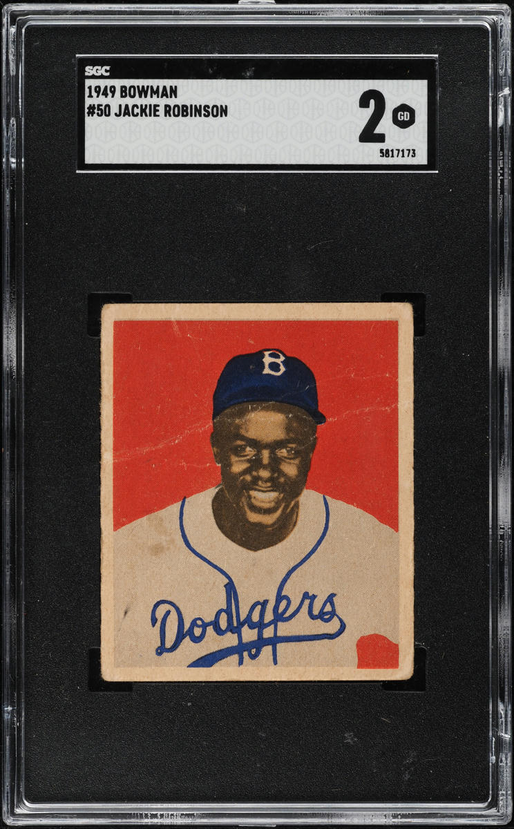 1949 Bowman Jackie Robinson ROOKIE #50 SGC 2 GD