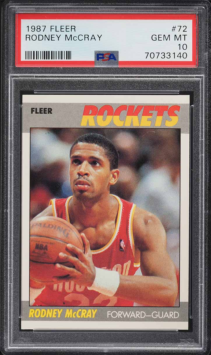 1987 Fleer Basketball Rodney McCray #72 PSA 10 GEM MINT