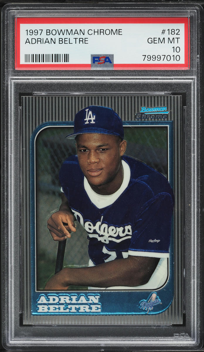 1997 Bowman Chrome Adrian Beltre ROOKIE #182 PSA 10 GEM MINT