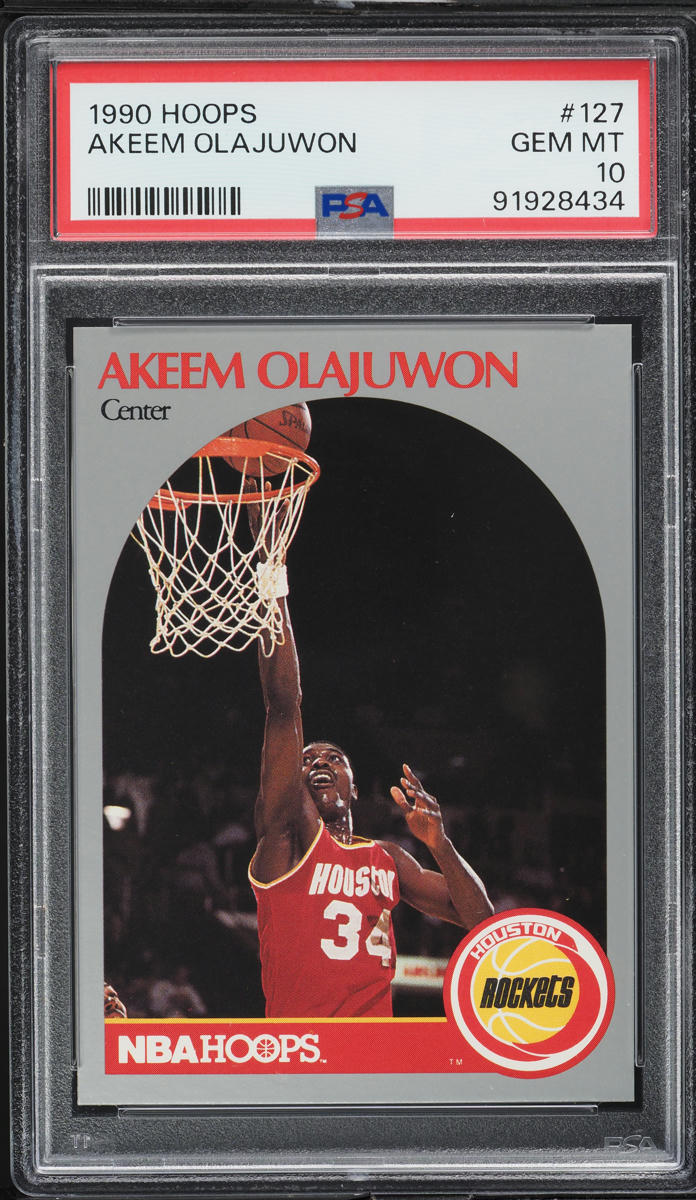 1990 Hoops Hakeem Olajuwon #127 PSA 10 GEM MINT