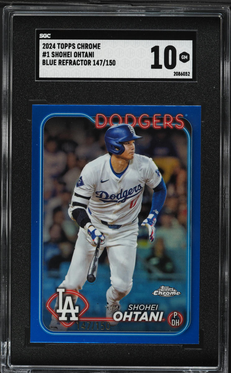 2024 Topps Chrome Blue Refractor Shohei Ohtani /150 #1 SGC 10 GEM MINT