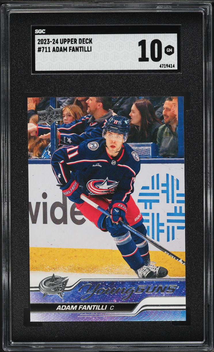 2023 Upper Deck Young Guns Adam Fantilli ROOKIE #711 SGC 10 GEM MINT
