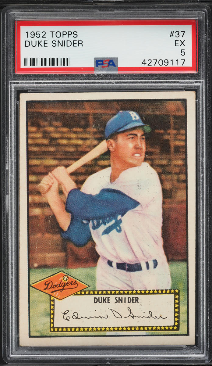 1952 Topps Duke Snider #37 PSA 5 EX