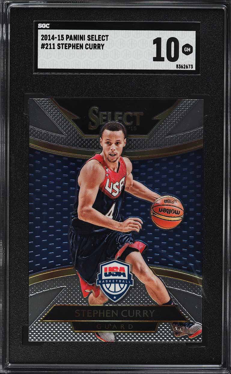 2014 Select Courtside Stephen Curry #211 SGC 10 GEM MINT