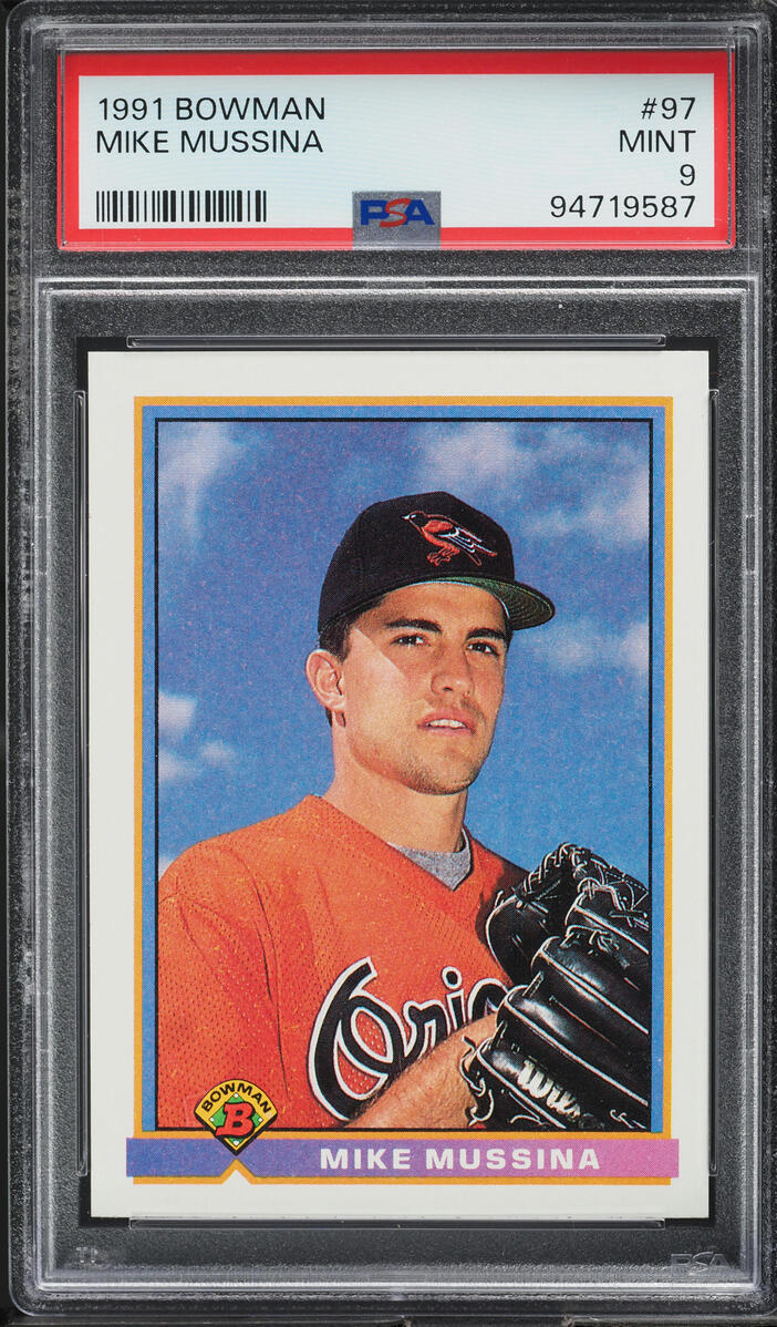 1991 Bowman Mike Mussina ROOKIE #97 PSA 9 MINT