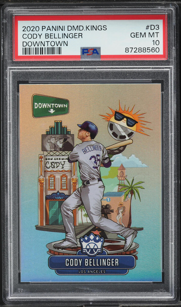 2020 Panini Diamond Kings Downtown Cody Bellinger #D3 PSA 10 GEM MINT