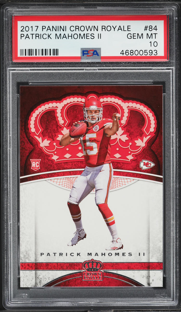 2017 Crown Royale Patrick Mahomes II ROOKIE #84 PSA 10 GEM MINT